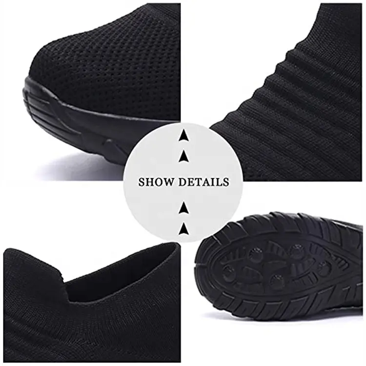 China Fashion Outdoor Walking Sneakers Comfortable Breathable Knitting Casual Shoes Men