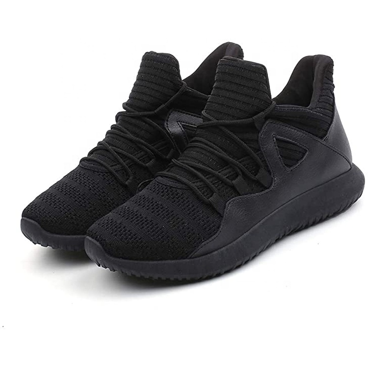 China Fashion Style Unisex Outdoor Knit Lace-up Zapatos Walking Casual Running Shoes