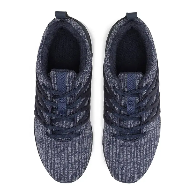 Male MD Grey OEM ODM Service Top Level Breathable Brand Sport Shoes Knit Casual Sport Shoes Sneakers China